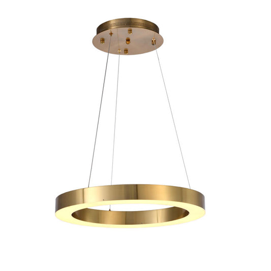 Gold Single Ring LED Chandelier