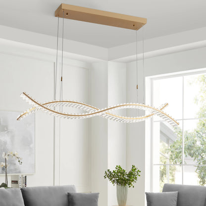 Brushed Gold Charlotte Chandelier
