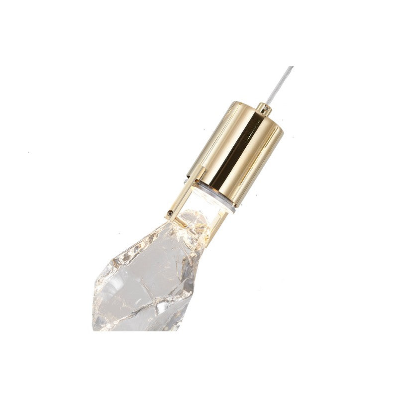 Island Light with Clear Crystal Stone Pendants