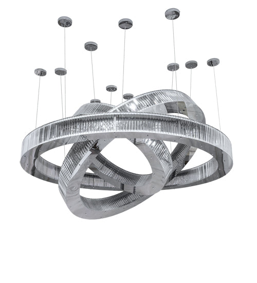 90" Wide Beckam 3 Ring Chandelier