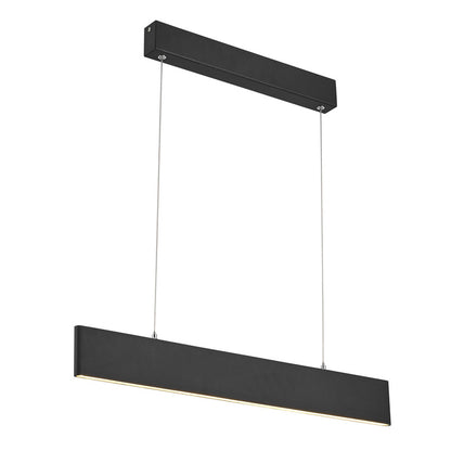 Matte Black Linear LED Chandelier