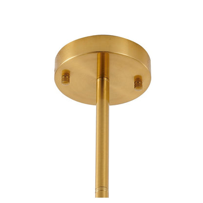 Elegant Iron Frame with Smoke Glass Shades & Adjustable Hanging Rods