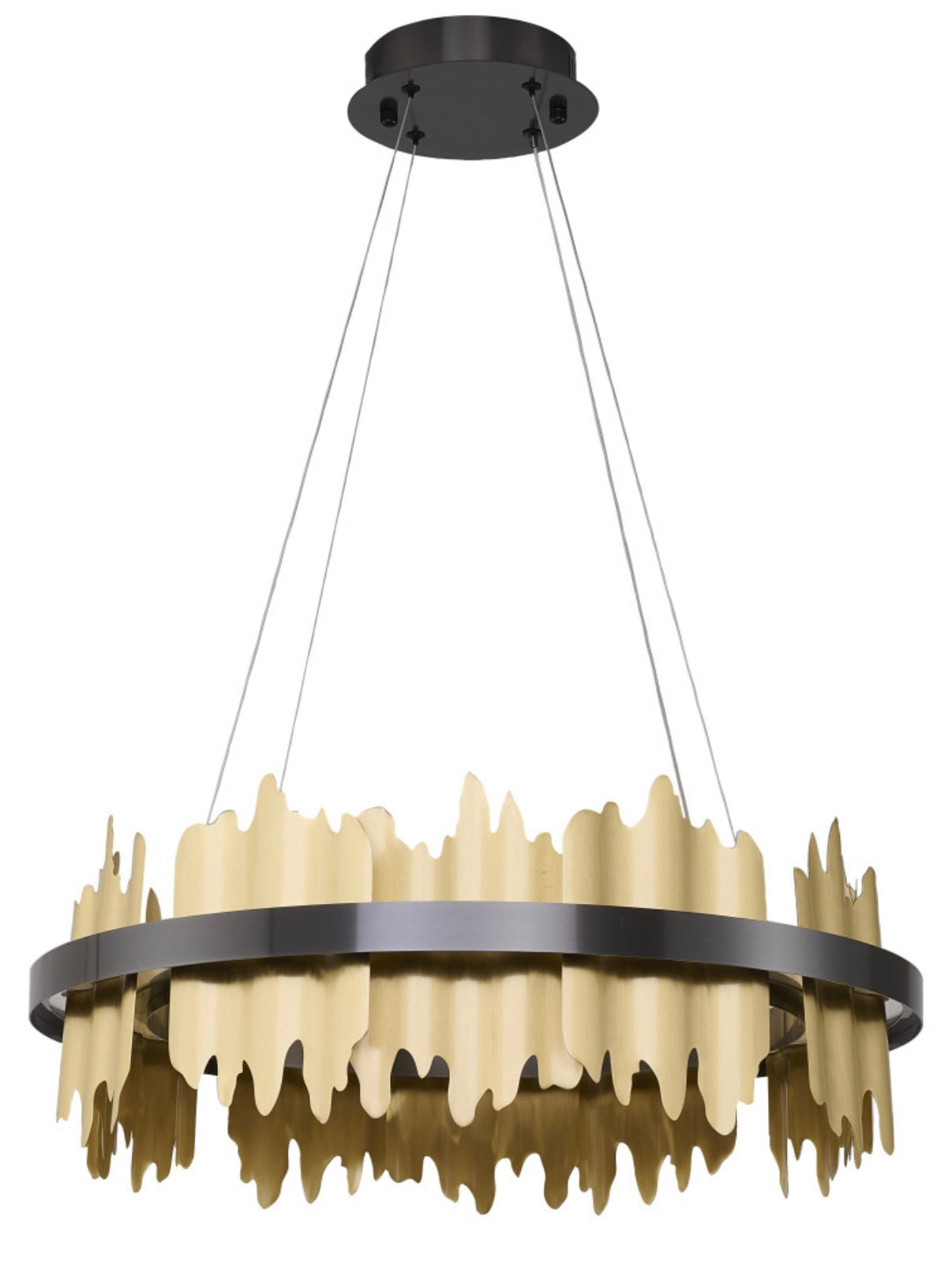 Modern Black & Copper LED Light