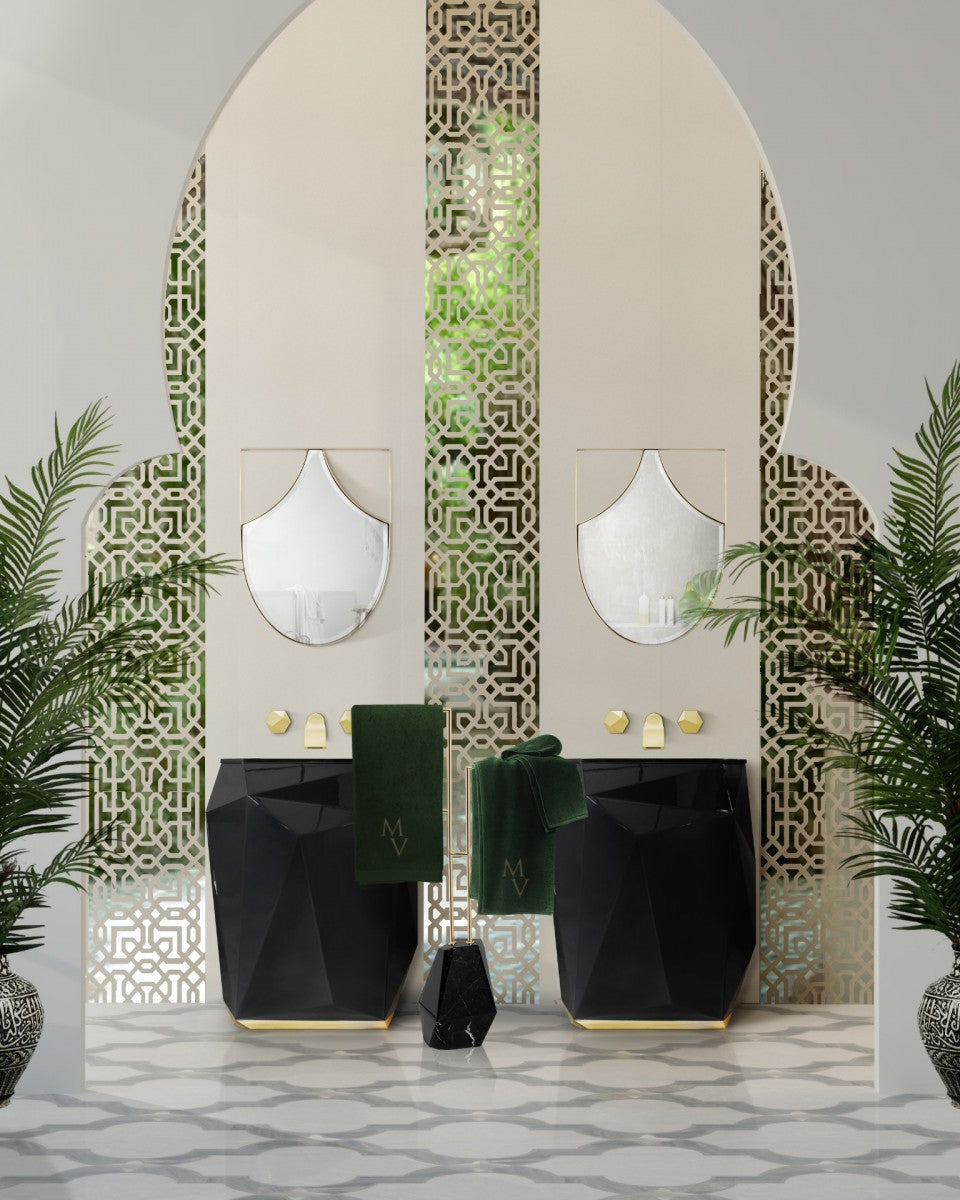 Diamond Pedestal Sink