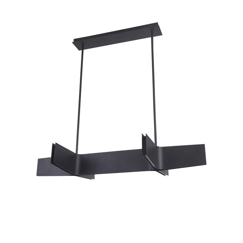 Sand Black Double Cross LED Ceiling Light