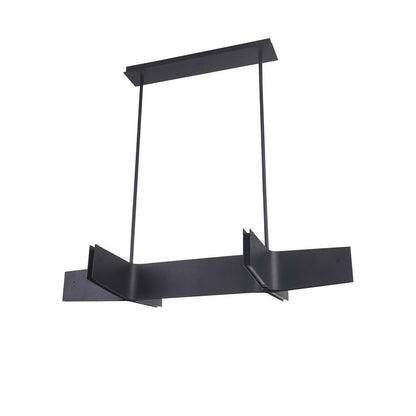 Sand Black Double Cross LED Ceiling Light
