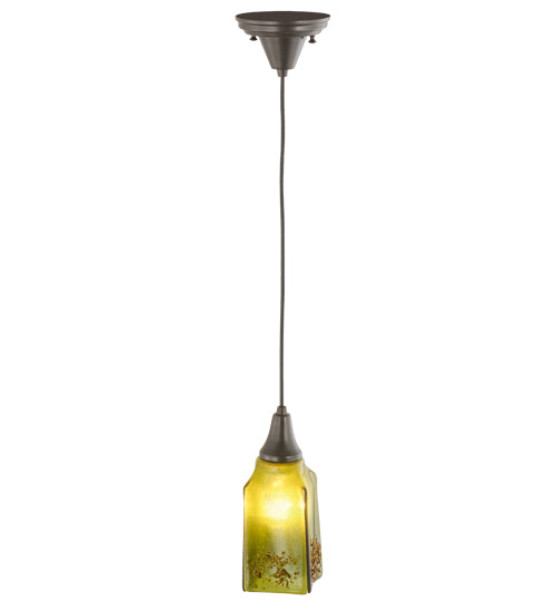 4"Sq Metro Fusion Distressed Draped Mini Pendant by Meyda Lighting