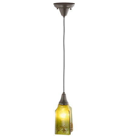 4"Sq Metro Fusion Distressed Draped Mini Pendant by Meyda Lighting