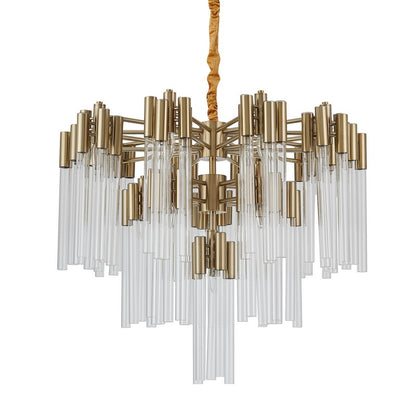 Transitional LED Light Gold Chandelier