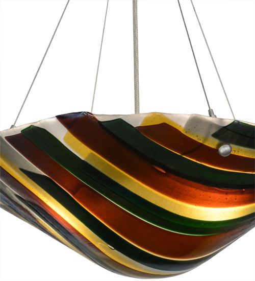 18"W Metro Fusion Penna Di Pavone Pendant by Meyda Lighting