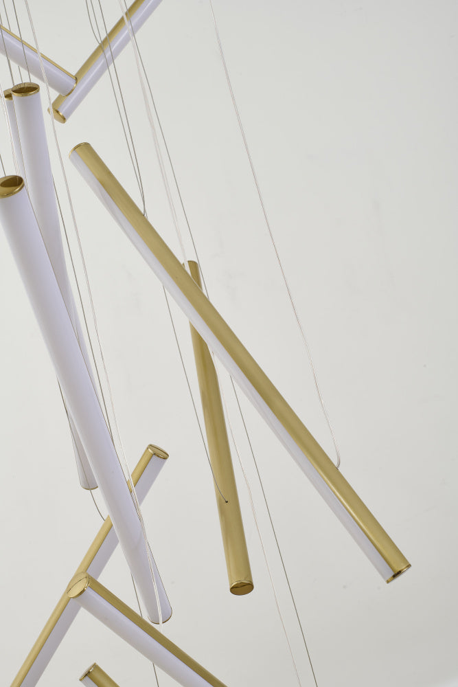 Brass LED Chandelier