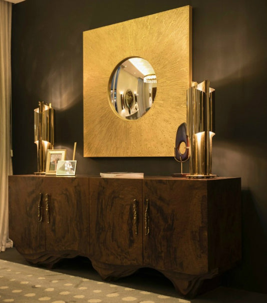 Huli Square Mirror by Brabbu