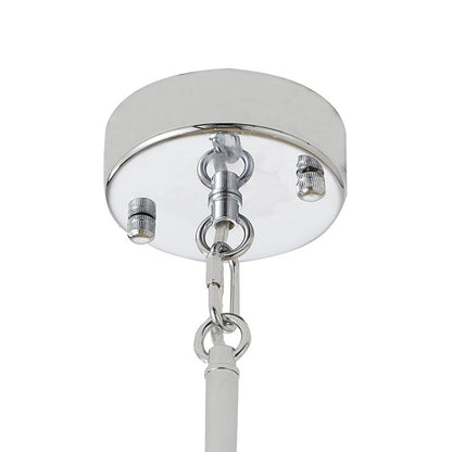 Two Tier Chrome Chandelier With Clear Crystal Rods