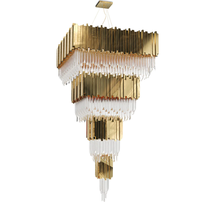 Empire Square Chandelier by Luxxu