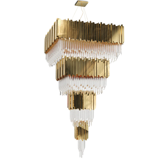 Empire Square Chandelier by Luxxu