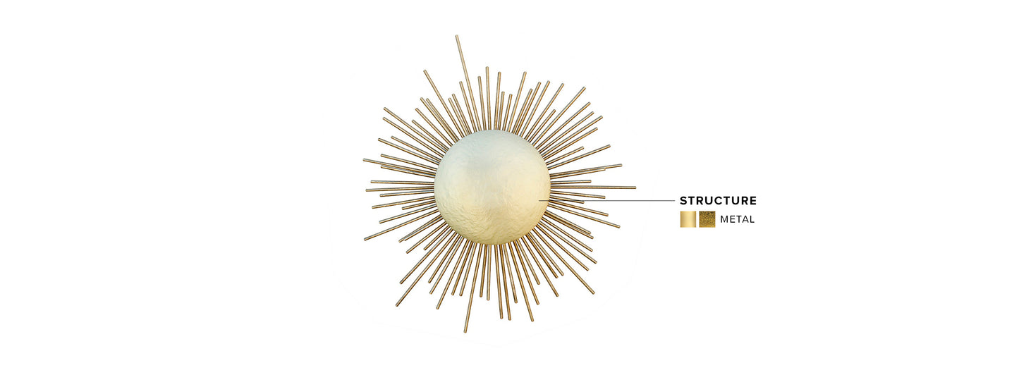 Soleil Wall Lamp by Brabbu