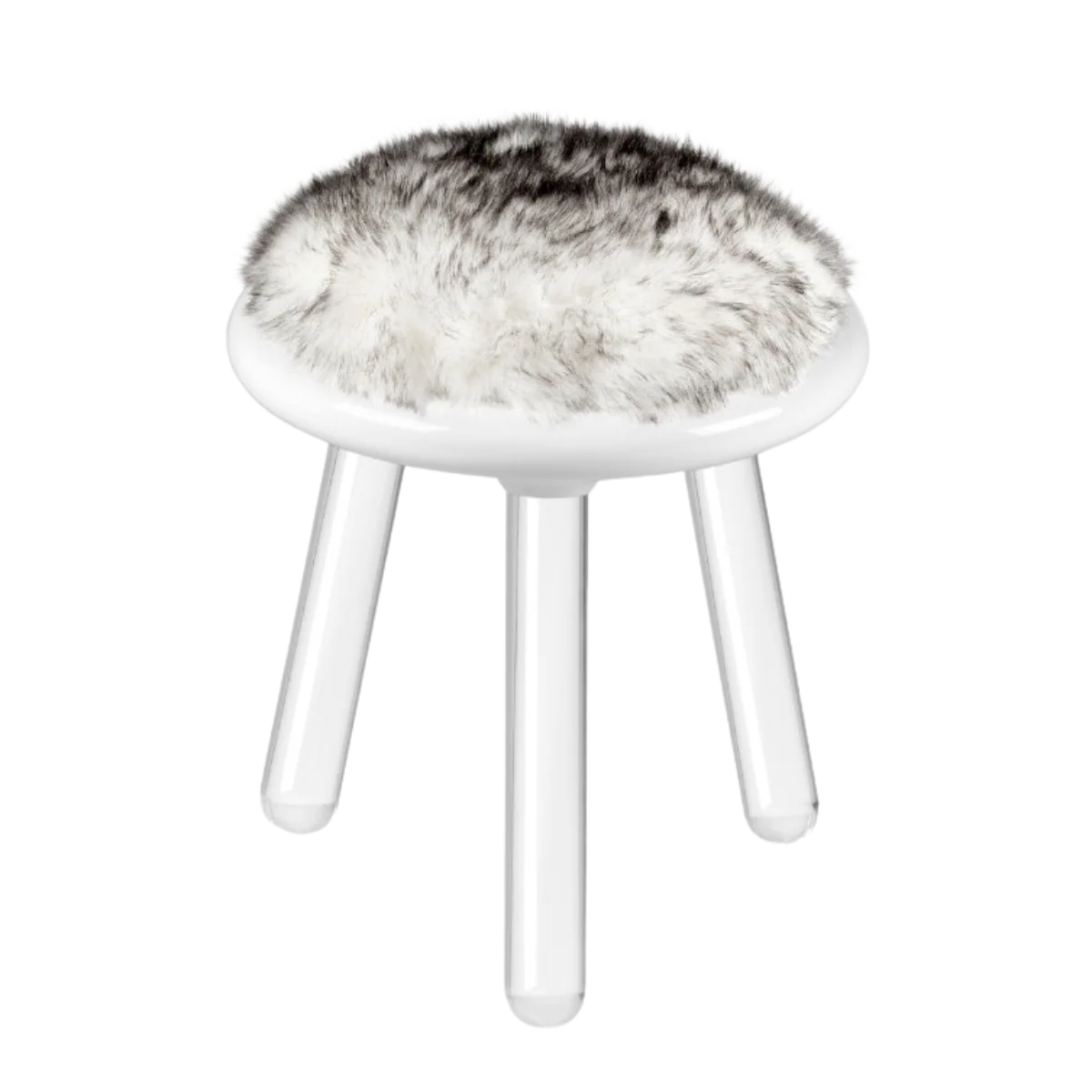 Illusion White Bear Stool