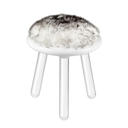 Illusion White Bear Stool