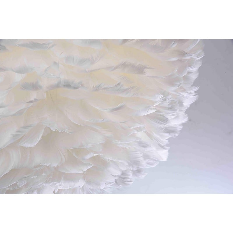 White Goose Feather Ball Ceiling Fixture