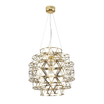 5 Tier 85-Light Dimmable Chrome Stainless Steel LED Chandelier