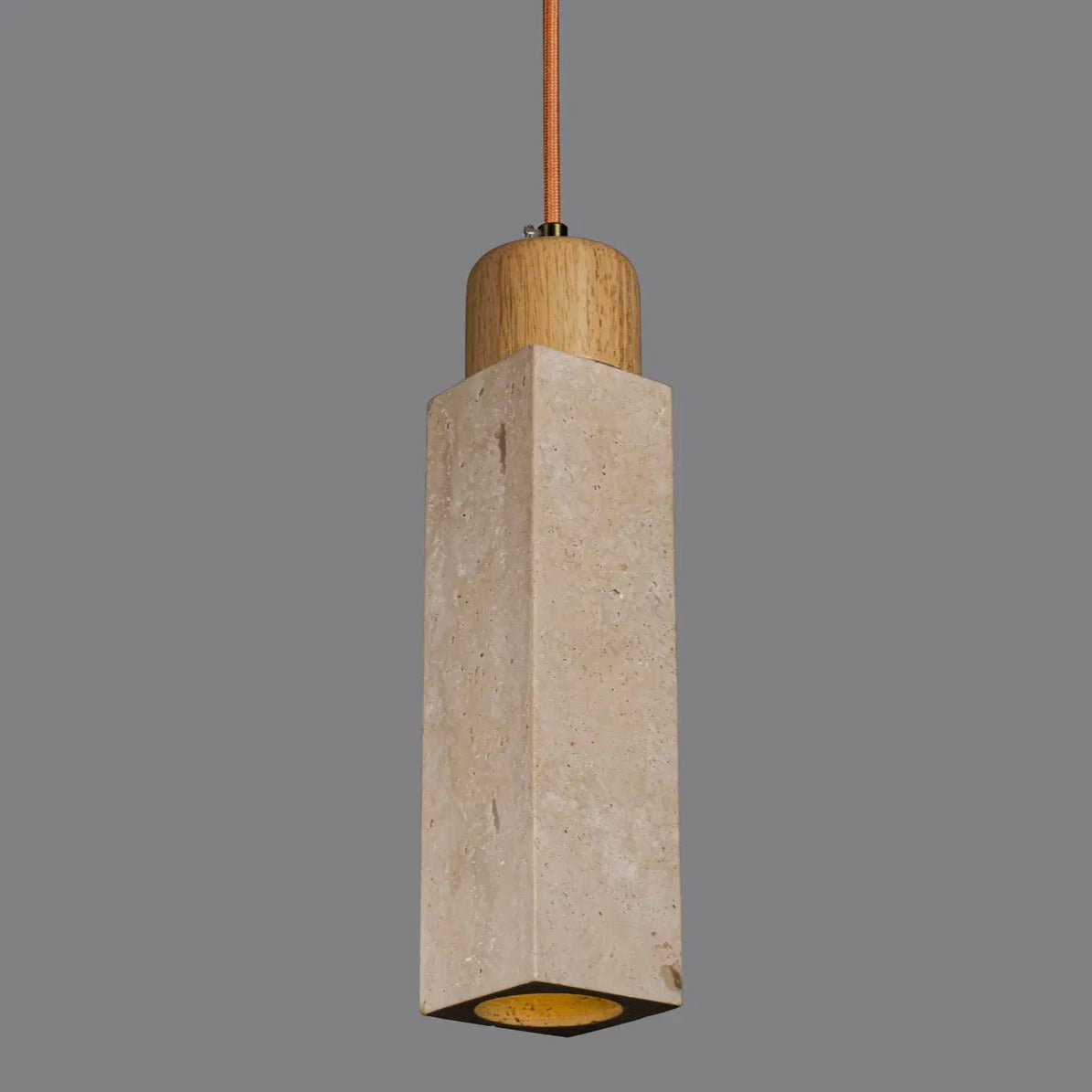 Natural Travertine Pendant Light
