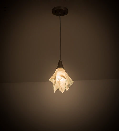 Blanco Swirl Handkerchief Pendant | Brushed Nickel Finish by Meyda Lighting