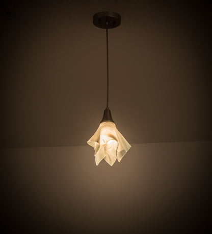 Blanco Swirl Handkerchief Pendant | Brushed Nickel Finish by Meyda Lighting