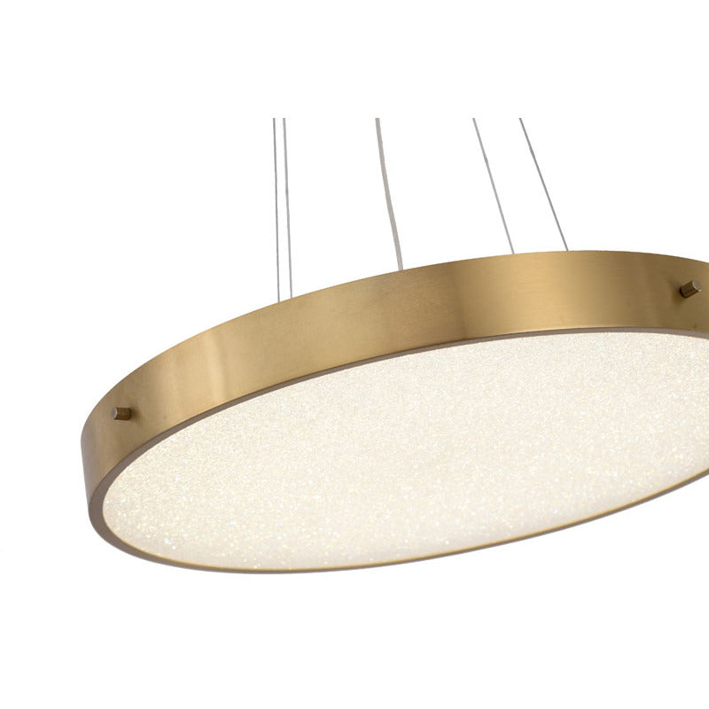 LED Chandelier With A Clear Acrylic Beaded Diffuser