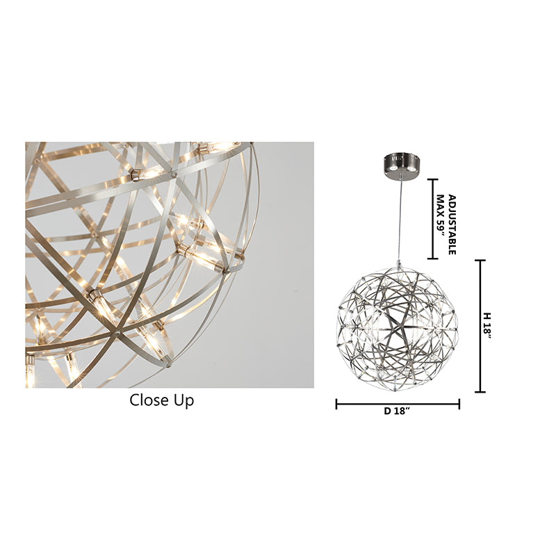 LED Chandelier with Star Lights