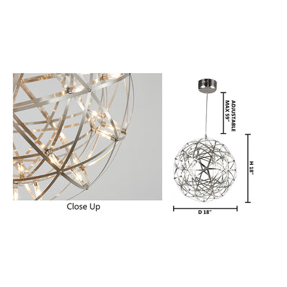 LED Chandelier with Star Lights