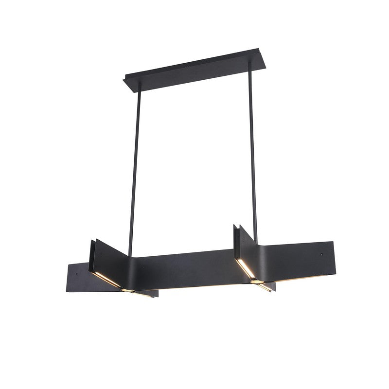 Sand Black Double Cross LED Ceiling Light