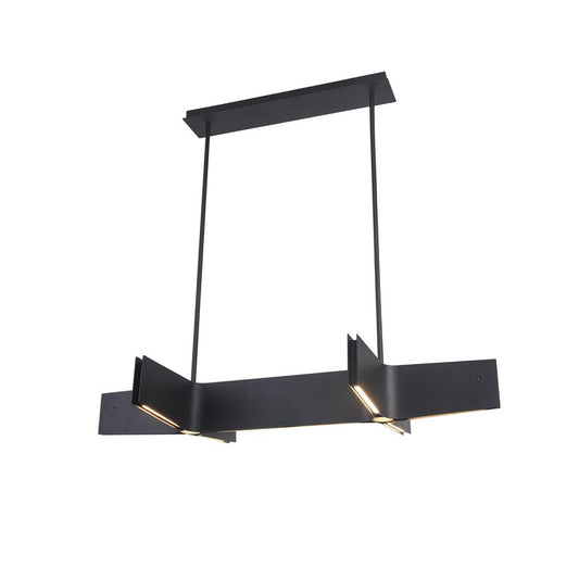 Sand Black Double Cross LED Ceiling Light