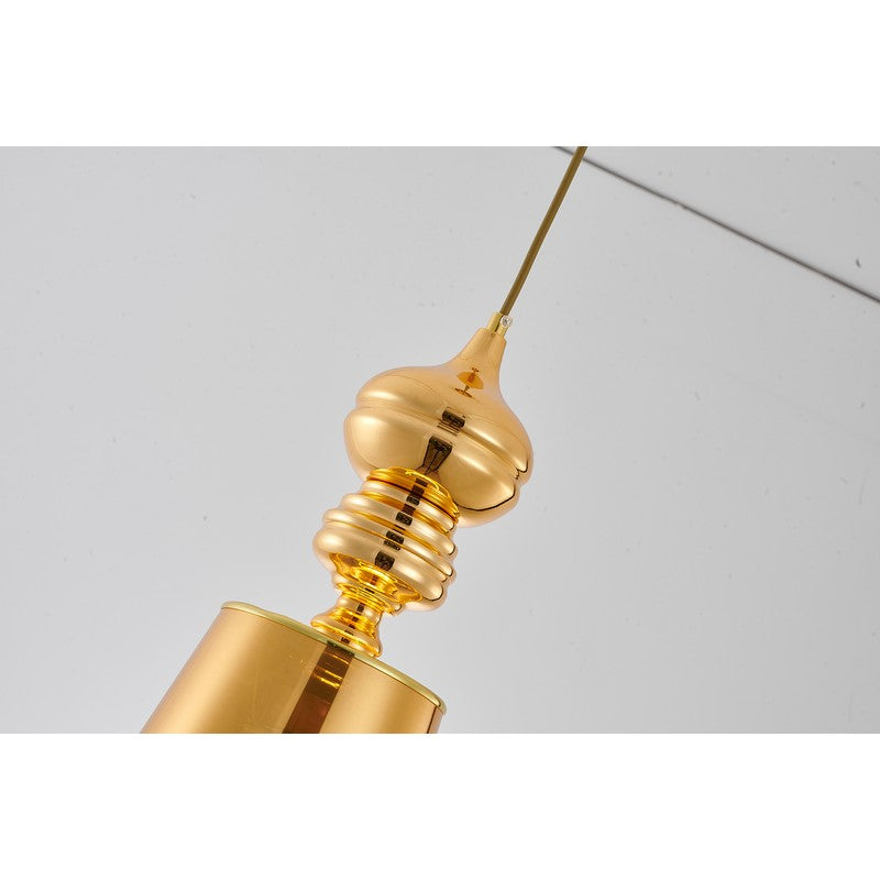 Polished Gold/Chrome Single Pendant Light