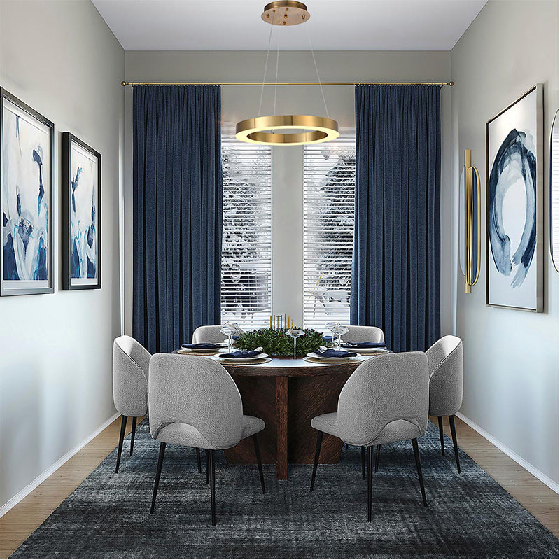 Gold Single Ring LED Chandelier