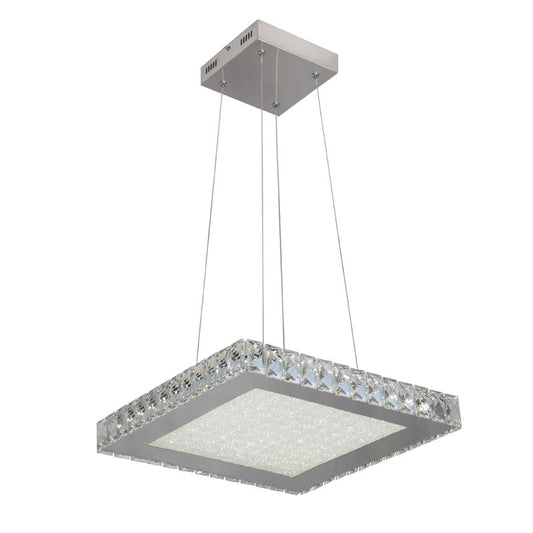 Square Clear Crystal Chandelier