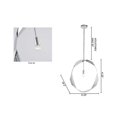 Twisted Ring Pendant Light