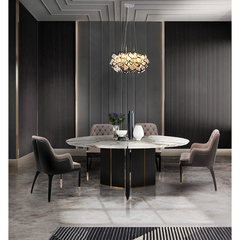 Black & White Acrylic LED Chandelier