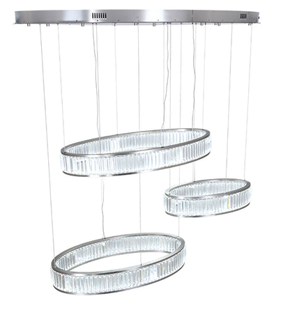 60" Long Beckam 3 Light Cascading Pendant by Meyda Lighting