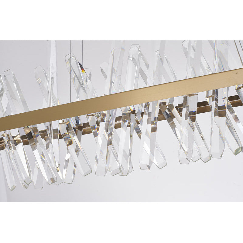 Gold LED Crystal Chandelier