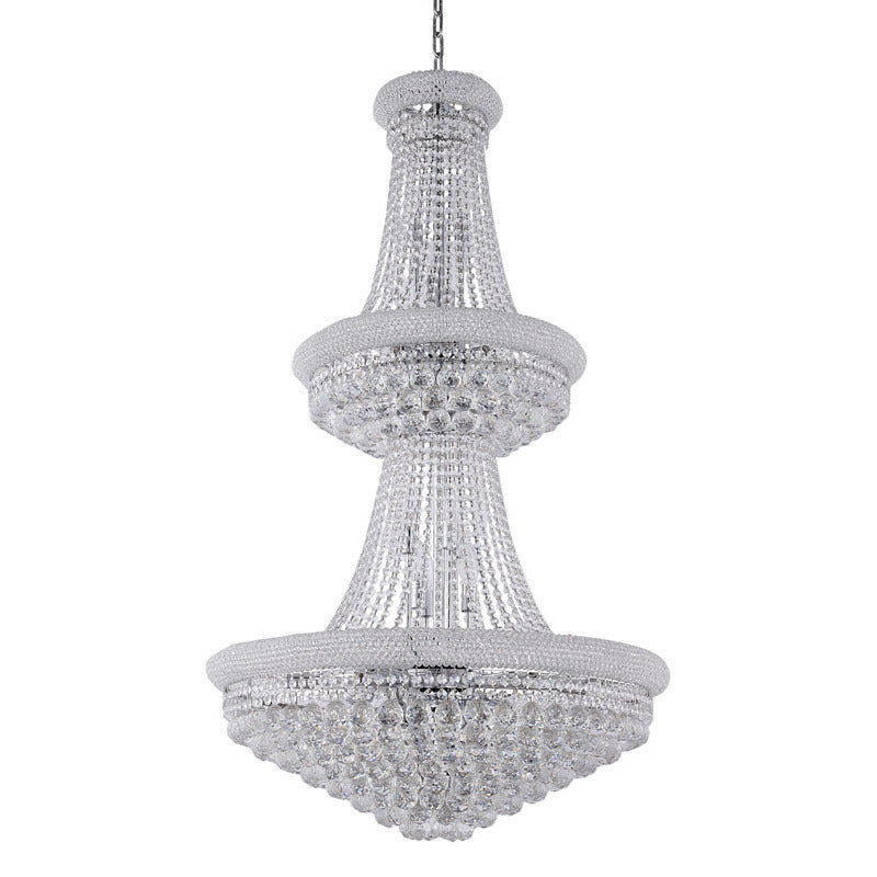3 Tier Clear Crystal Chandelier with Crystal Balls