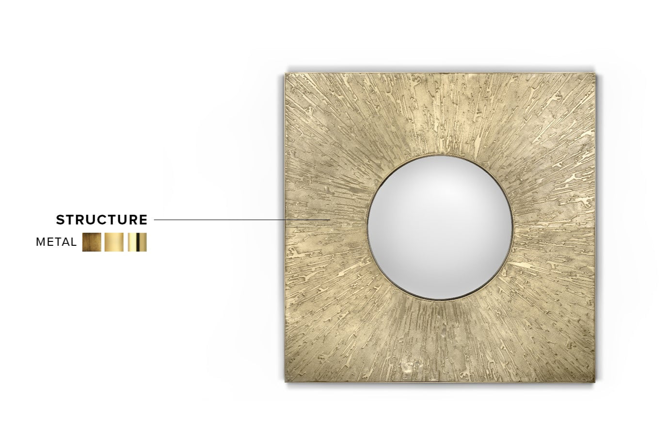 Huli Square Mirror