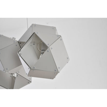 Geometric Block Chandelier