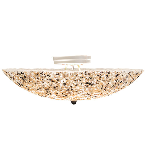 17"W Metro Fusion Rockscape Flushmount by Meyda Lighting