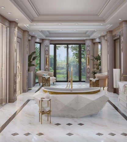 Diamond Marble Bathtub