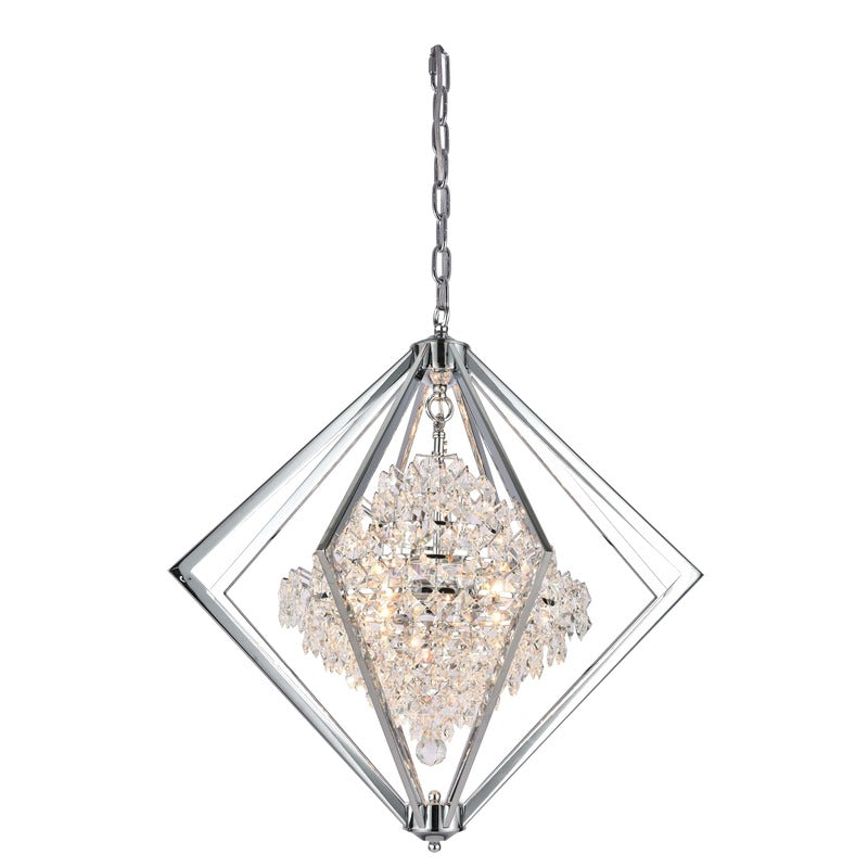 Clear Crystal Bush Chandelier With A Diamond