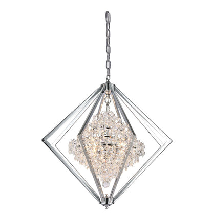 Clear Crystal Bush Chandelier With A Diamond