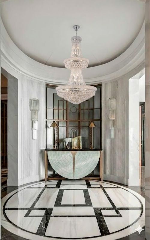 3 Tier Clear Crystal Chandelier with Crystal Balls