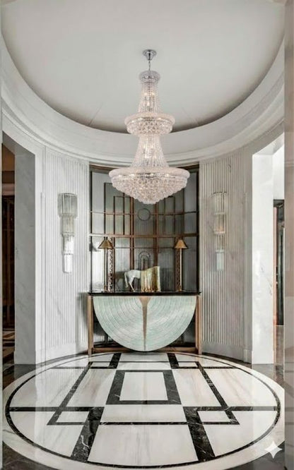 3 Tier Clear Crystal Chandelier with Crystal Balls
