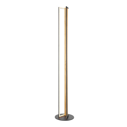 Floor Lamp Iron & Wood