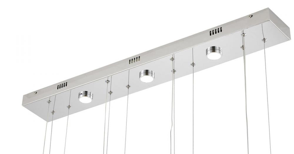 Modern Crystal Island Chandelier